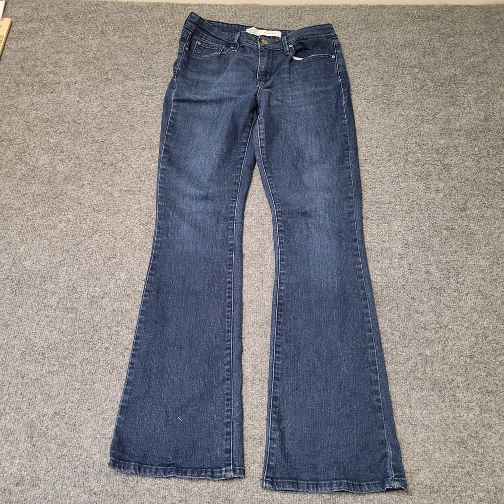 Signature Levi Strauss Jeans Womens 8 Dark Wash Mid Rise Bootcut Denim 95506